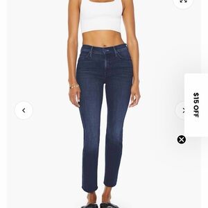 MOTHER Dark Blue Skinny Jeans